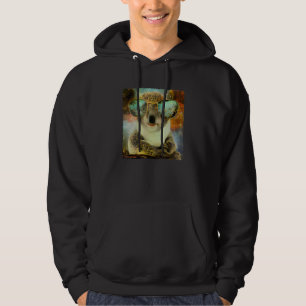 Cute Koala Wear Sunglasses Ancient Rome Pattern Hoodie
