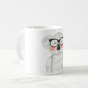 Cute Koala Wearing Glasses Coffee Mug