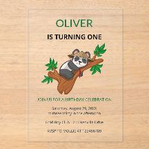Cute Koala Wild Animal Kids First Birthday