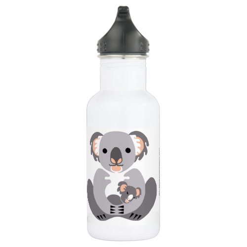  Cute KOALA _Wildlife warrior _ Aussie wildlife Stainless Steel Water Bottle