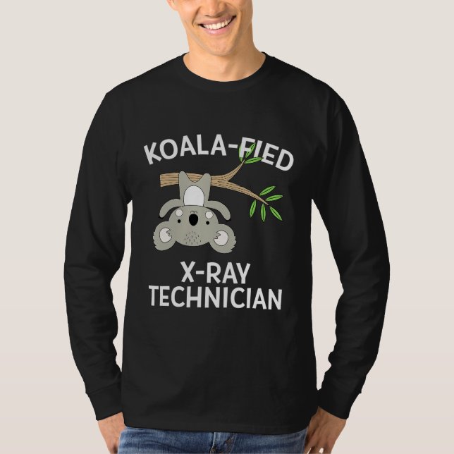 Cute Koala Xray Technician Funny Radiology Tech Pu T-Shirt (Front)