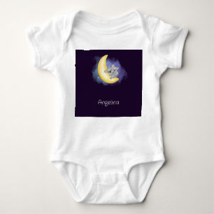 Cute Koalas On The Moon Baby Bodysuit