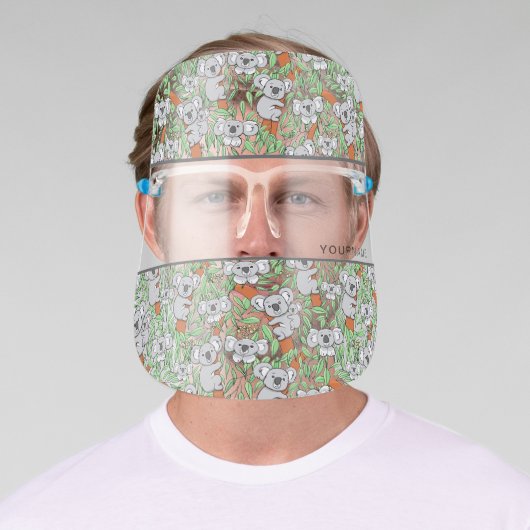 Cute Koalas Personalize Face Shield (Insitu)