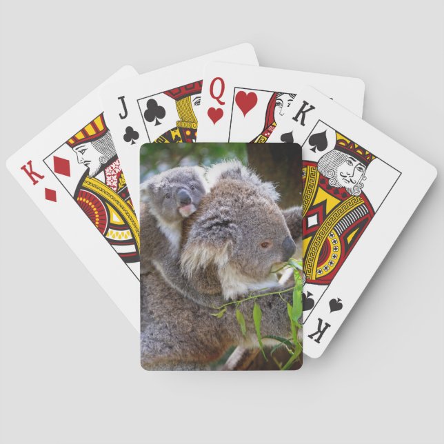 Cute Koalas Poker Cards (Back)