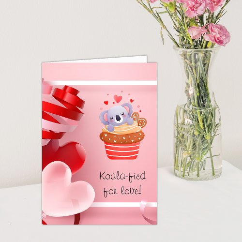 Cute Koalas Valentines Day Holiday Card
