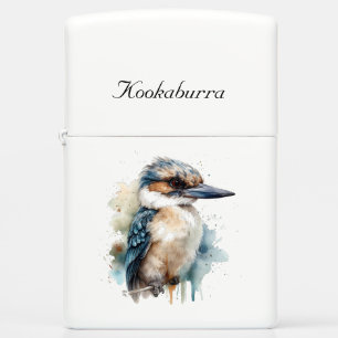 Cute Kookaburra on a Branch , custom Zippo Lighter