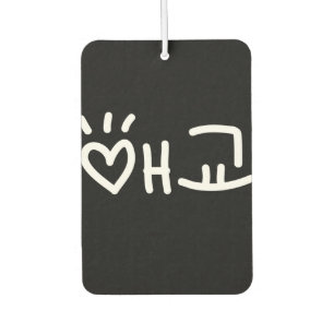 Cute Korean 애교 Aegyo Hangul Language Air Freshen Air Freshener