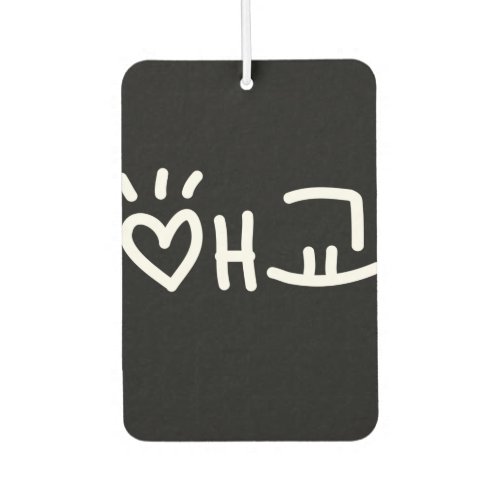 Cute Korean 애교 Aegyo  Hangul Language Air Freshen Air Freshener