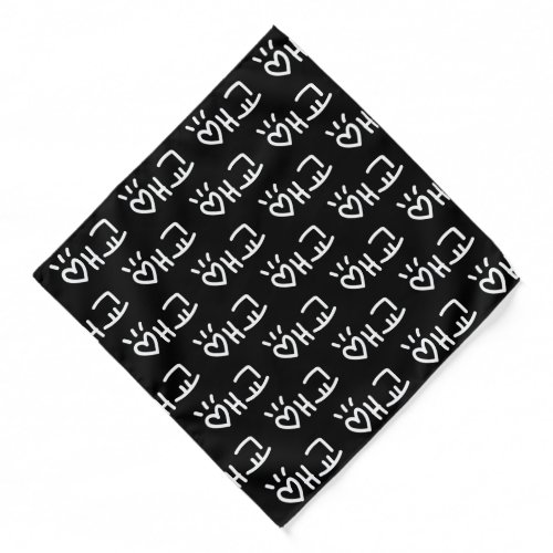 Cute Korean 애교 Aegyo  Hangul Language Bandana