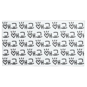 Cute Korean 애교 Aegyo Hangul Language Pillow Case