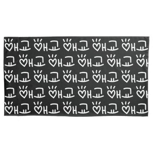 Cute Korean 애교 Aegyo  Hangul Language Pillow Case