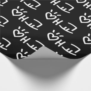 Cute Korean 애교 Aegyo Hangul Language Wrapping Pa Wrapping Paper
