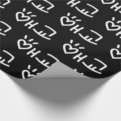 Cute Korean 애교 Aegyo  Hangul Language Wrapping Pa Wrapping Paper