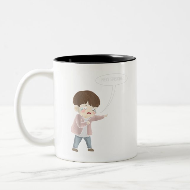 Cute Korean Drama - KDrama Anime Gift Idea T-Shirt Two-Tone Coffee Mug (Left)