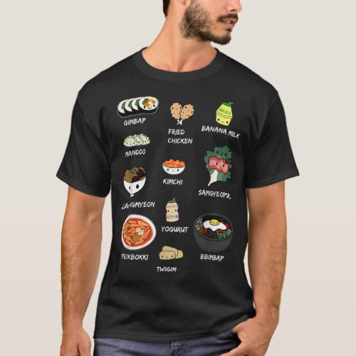 Cute Korean Food Shirt Bibimbap and Korean Aesthe T_Shirt