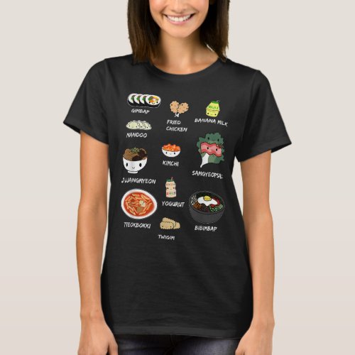 Cute Korean Food Shirt Bibimbap and Korean Aesthe T_Shirt