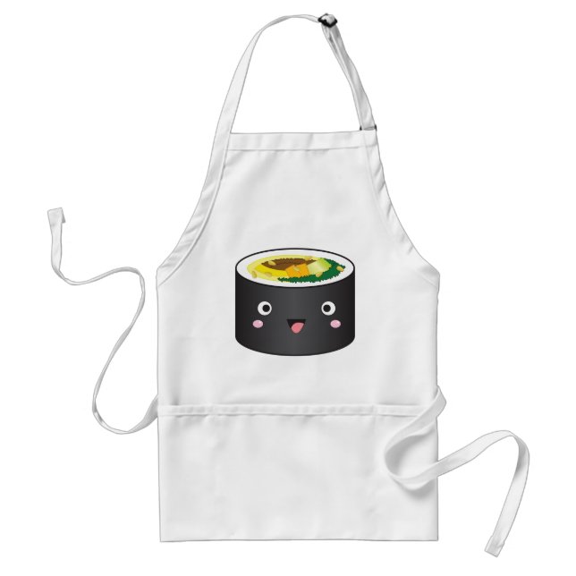 Cute Korean Gimbap Adult Apron (Front)