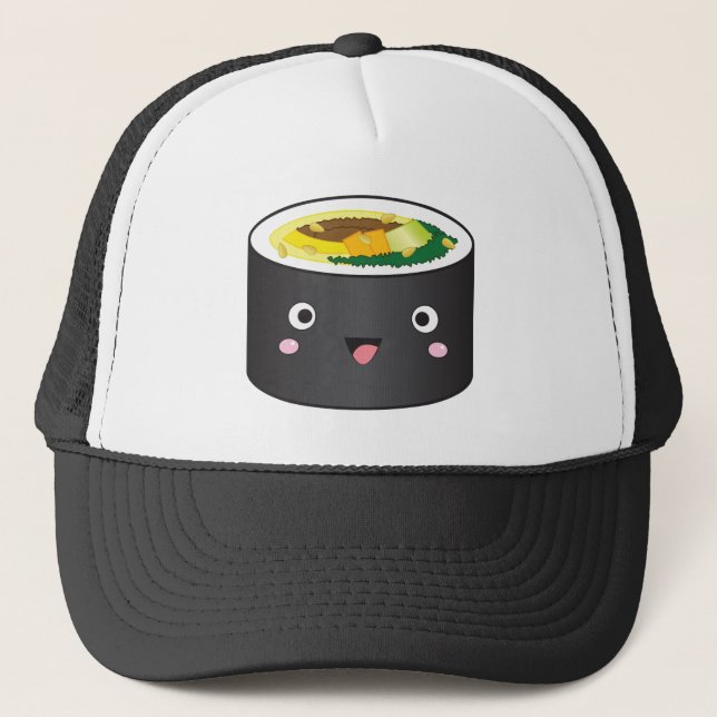 Cute Korean Gimbap Trucker Hat (Front)