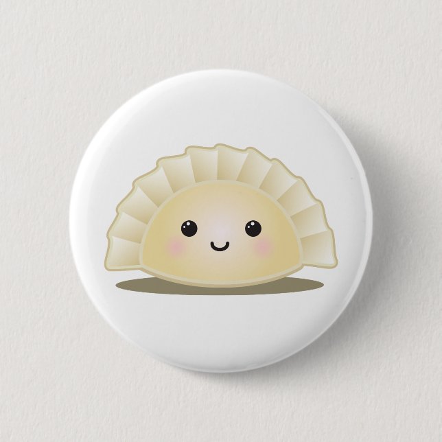 Cute Korean Mandu Pinback Button (Front)