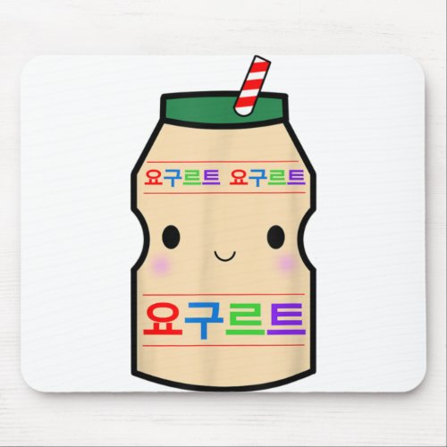 Cute Korean Yogurt Drink Shirt Kpop Korean Drama L Mouse Pad