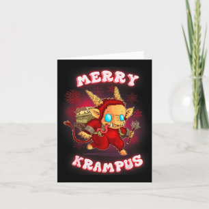 Cute Krampus Pajamas Kids Mens Womens Christmas Card