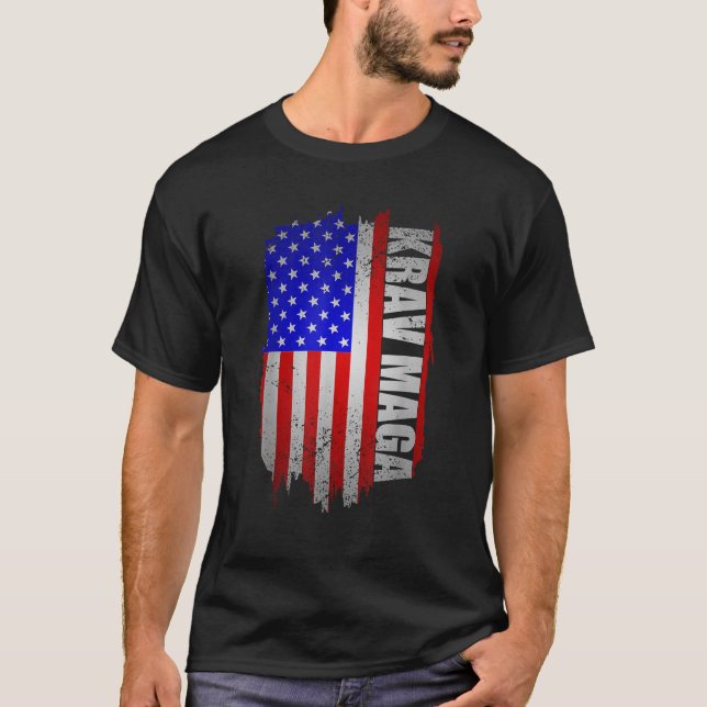 Cute Krav Maga Gift American Men Women Fighter Jul T-Shirt (Front)