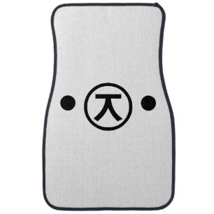 Cute Kuma Bear Kaomoji Japanese Emoticon Text Art Car Mat