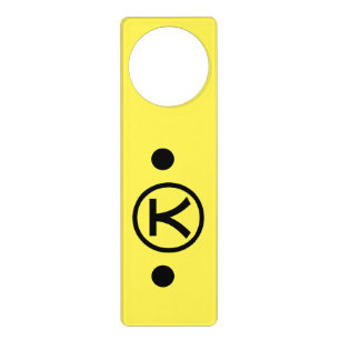 Cute Kuma Bear Kaomoji Japanese Emoticon Text Art Door Hanger