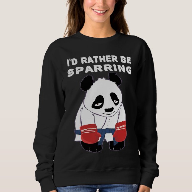 Cute Kung Fu Karate Panda Sweatshirt (Front)