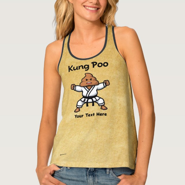 Cute Kung Poo Karate Tank Top (Front)