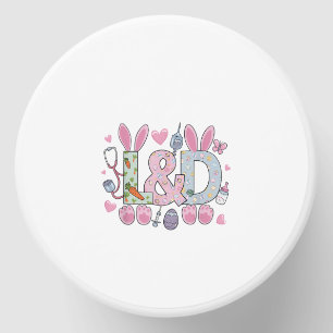 Cute L&D Labor and Delivery Nurse Easter Bunny Egg Mini Candle Favors