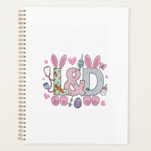 Cute L&D Labor and Delivery Nurse Easter Bunny Egg Planner