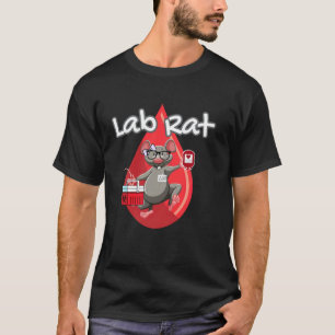Cute Lab Rat Blood Bank Medical Technologist Scien T-Shirt