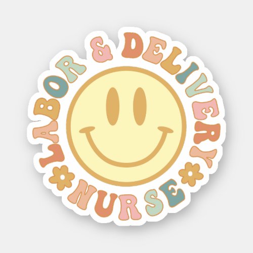 Cute Labor and Delivery Nurse Design L and D Nurse Sticker