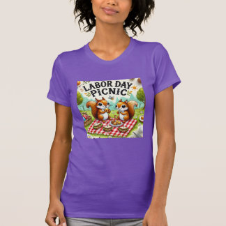 Cute Labor Day Squirrels T-shirt