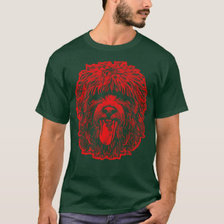 Cute Labradle With Tongue Sticking Out Red Version T-Shirt
