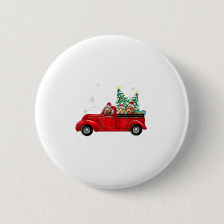Cute Labradoodles Riding Red Truck To C Button
