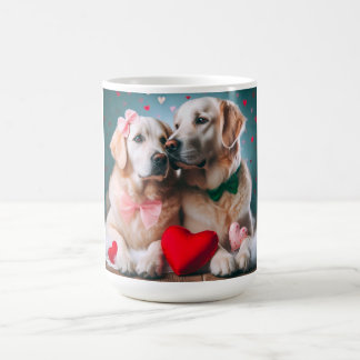 Cute Labrador couple Valentine's Day Coffee Mug