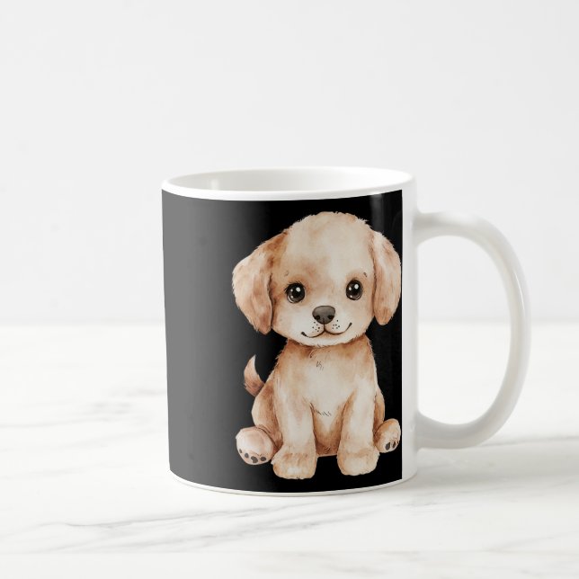 Cute Labrador Puppies Dad Mom Retriever Dog Lover  Coffee Mug (Right)