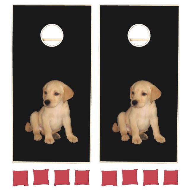 Cute Labrador Puppy Cornhole Set (Set)