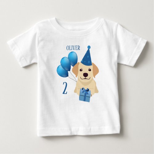 Cute Labrador Retriever Birthday Boy T_Shirt