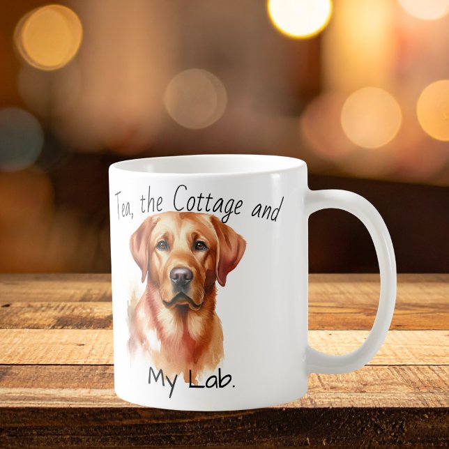 Cute Labrador Retriever Brown personalize Coffee Mug (Creator Uploaded)