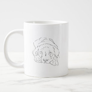 Cute Labrador Retriever Coffee Mug, Dog Mom Giant Coffee Mug