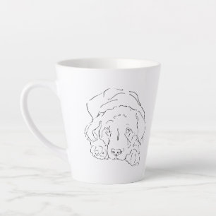 Cute Labrador Retriever Coffee Mug, Dog Mom Latte Mug