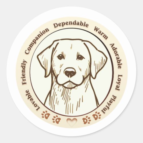 Cute Labrador Retriever Digital Sticker