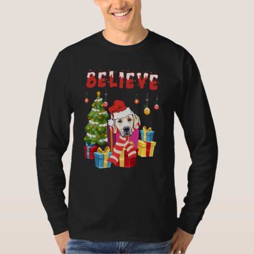 Cute Labrador Santa Christmas T_Shirt