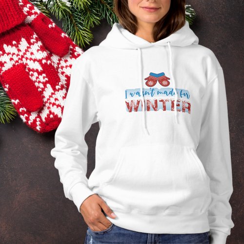 Cute Ladies Fun Winter Hoodie