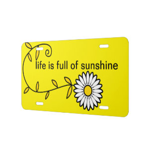 Cute Ladies or Girls Positive Message 0 License Plate