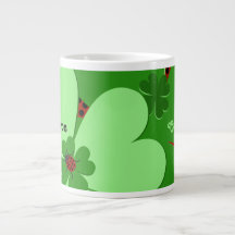 Cute Lady Bug & Clover Leaf Name