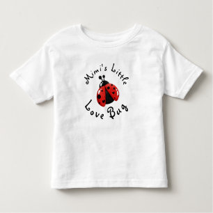 Cute Lady Bug Custom Mimi's Little Love Bug Toddler T-shirt